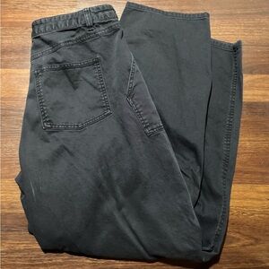 GAP Women’s Twill Barrel Pants - Black